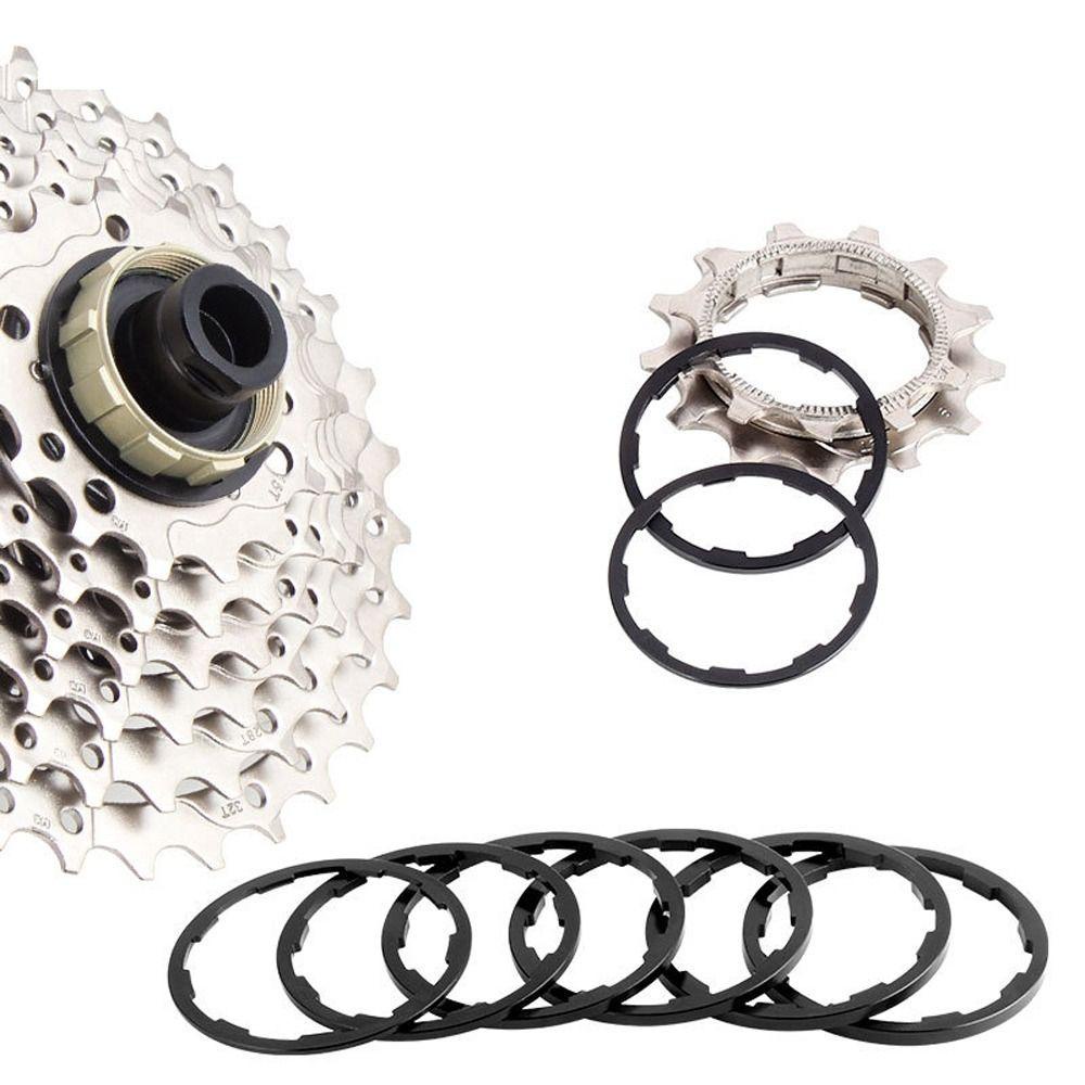 Agustinina Dop Sepeda Mesin Cuci Hub Sepeda Aksesoris Sepeda Roda Gila Spacer Depan Belakang Hub Freehub Gasket Sepeda Freehub Washer Gasket MTB Bottom Bracket Spacer