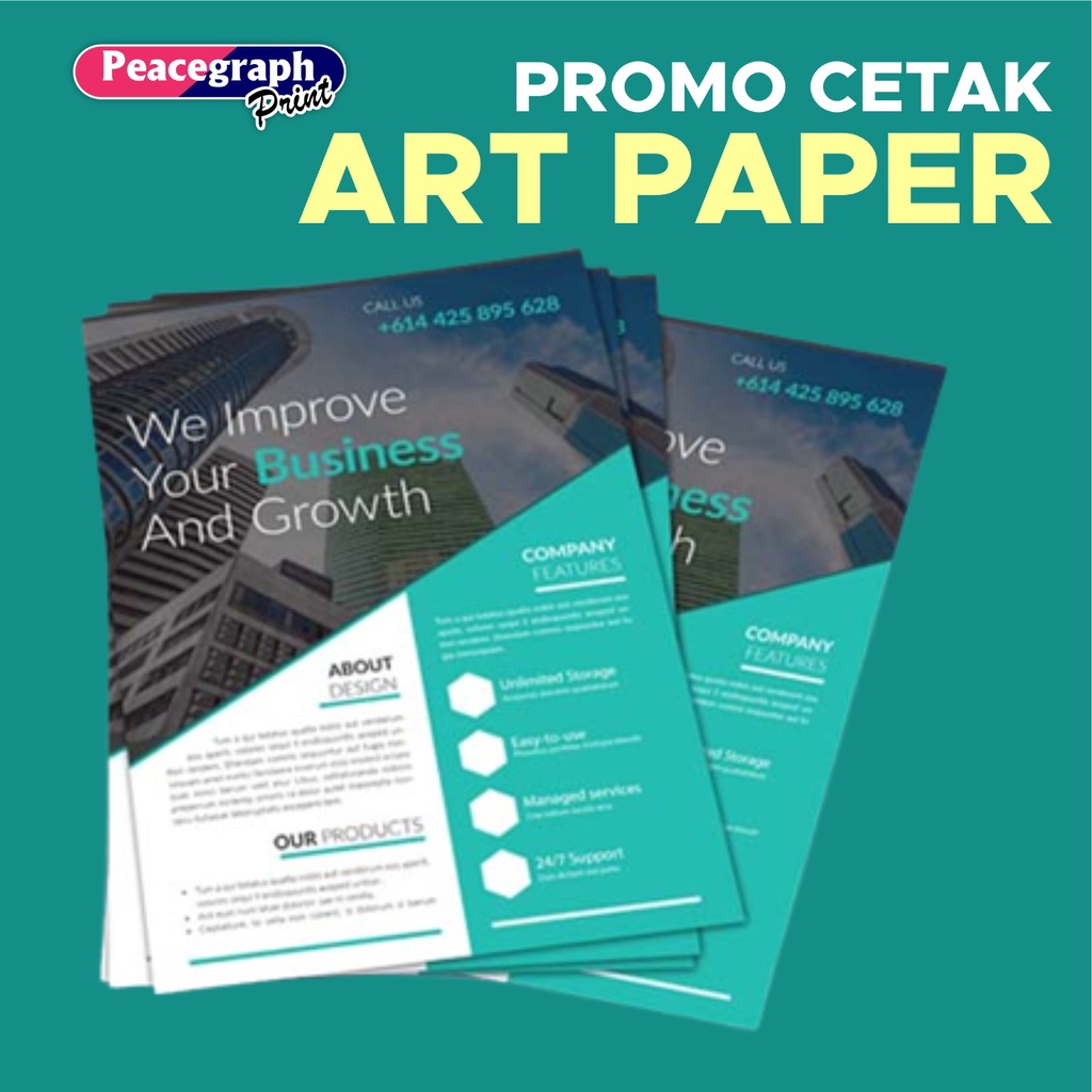 

PRINT TERMURAH !!! ART PAPER 120GR/150GR TANPA LAMINASI | FILE READY SIAP CETAK |