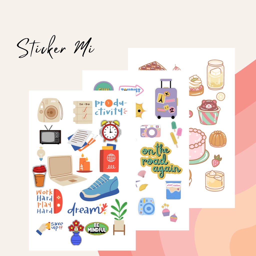 

[RANDOM ] STIKER AESTHETIC ANTI AIR GLOSSY 135 GSM