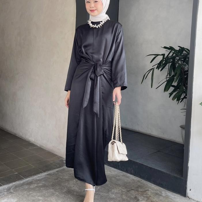 ♕ Dezhaf - Inner Kaftan Ikat / Inner Tunik Rok Lilit / Inner Satin ✤