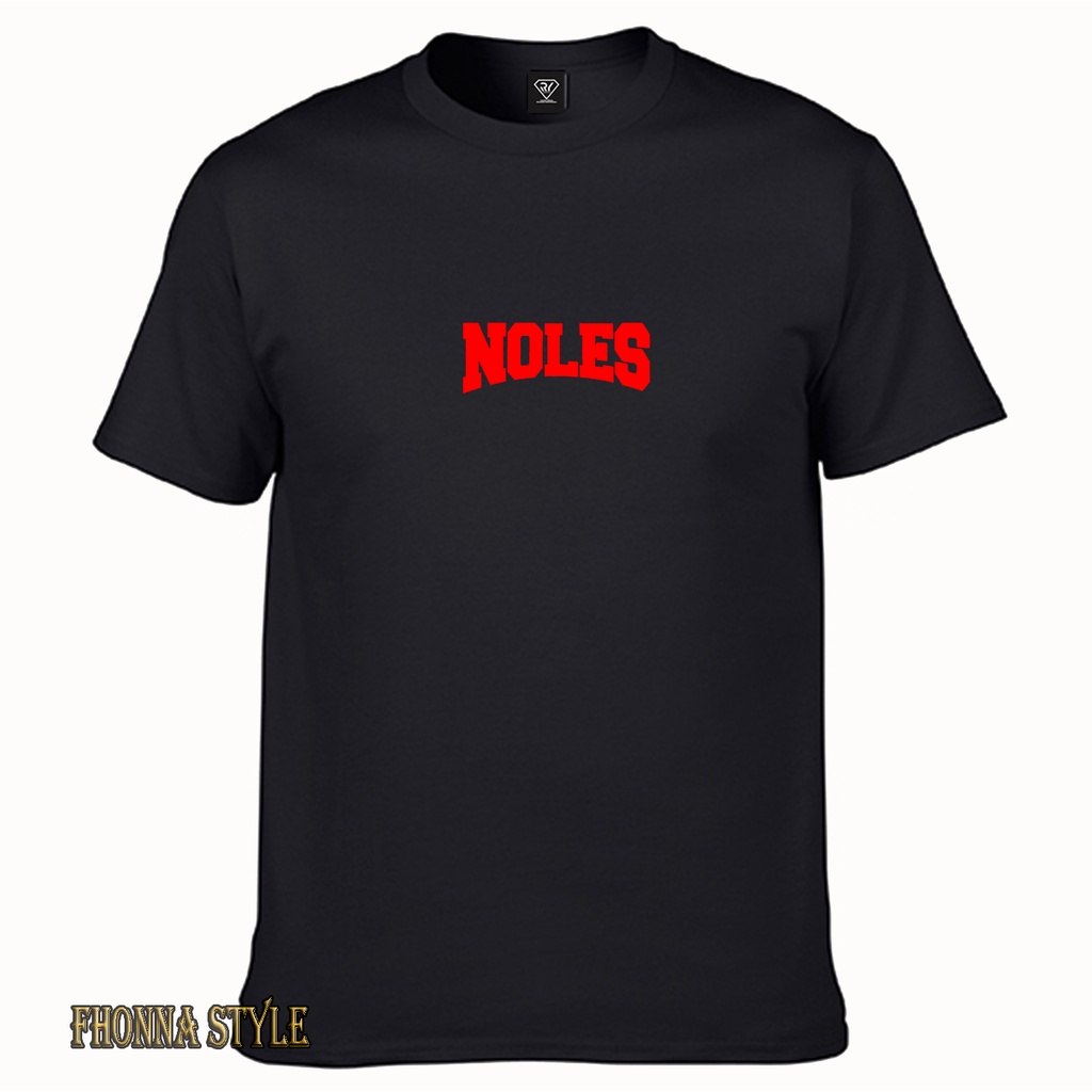 Fonna Rizki - Kaos Pria - Lengan Pendek Noles Merah - Tshirt Distro premiun