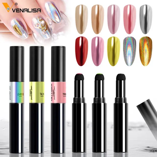 Nail Art Magic Powder Pen Venalisa Air cushion kutek nail art | glitter nail art | nail art powder | Pen Chrome