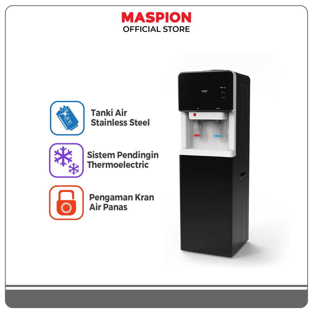 Maspion Standing Dispenser Hot and Cold MD 115 PAS Thermoelectric