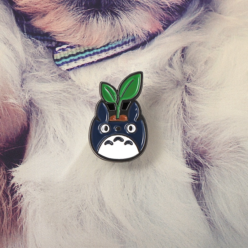 Anime Jepang Totoro Enamel Pin Kawaii Kartun My Totoro Bros Pin Pakaian Gadis Jeans Dekorasi Perhiasan Untuk Teman