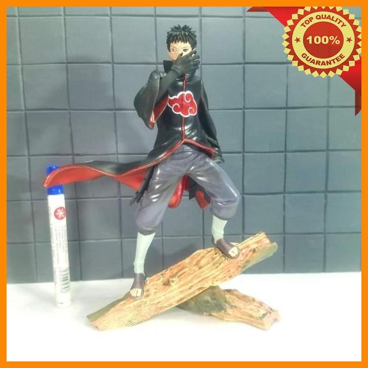 (BAL) mainan static figure obito uchiha naruto akatsuki tinggi sekitar 12 in