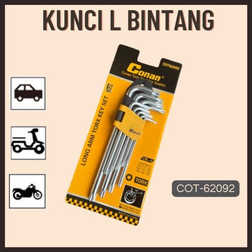 HEX KEY/ SET KUNCI L BINTANG 9PCS COT62091 COT62092 COT62093