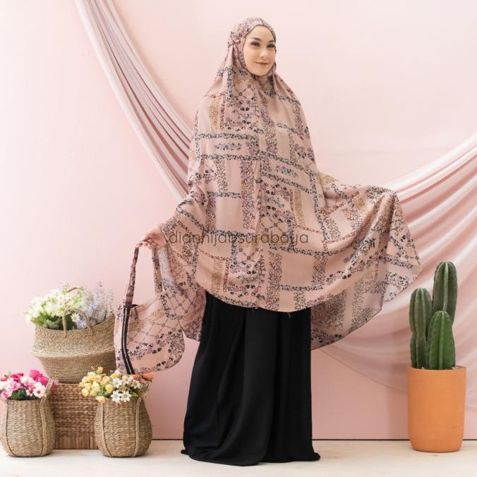 Mukena Dewasa Jumbo Bahan Katun Rayon Premium - Mukena Almira