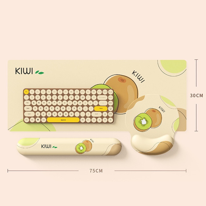 Alas Mouse Kiwi Alas Keyboard Kiwi Bantalan Meja Kiwi