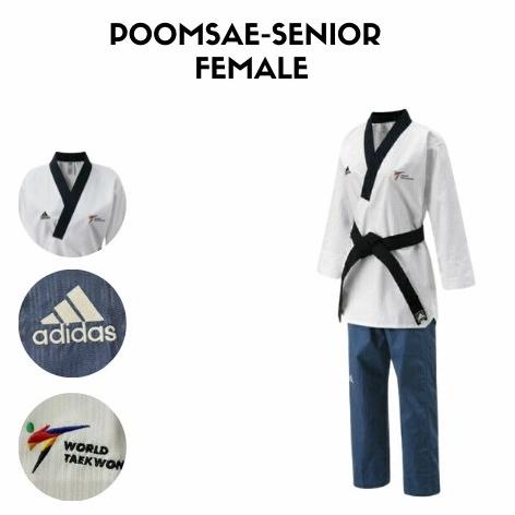 Dobok Poomsae Taekwondo Putri - Adidas Poomsae Female - Senior