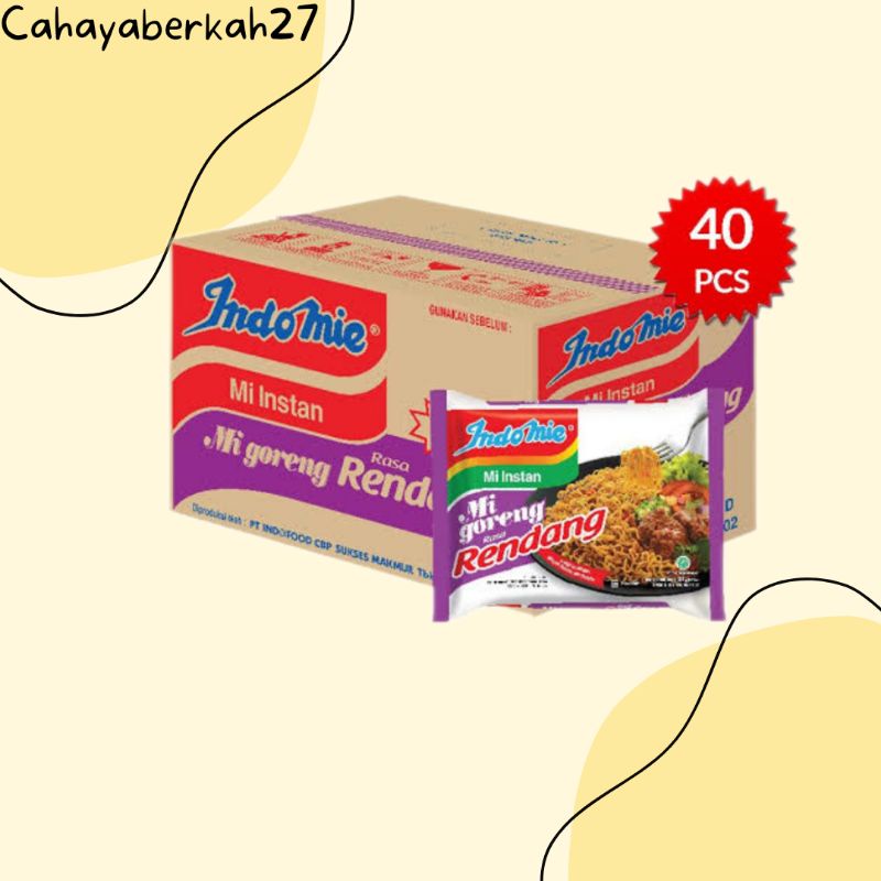 

Indomie Goreng Rendang 1dus 40 PCS