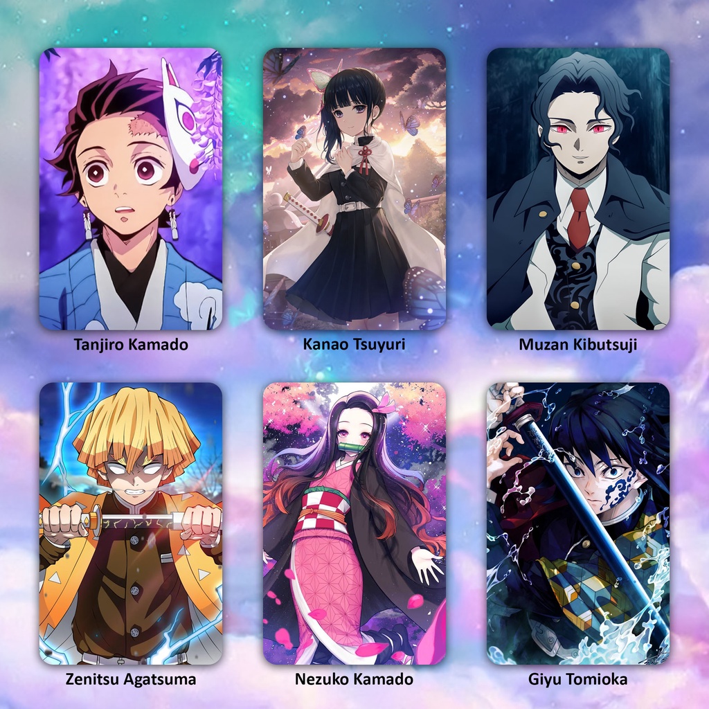 Photocard Foto Anime Jepang Kimetsu No Yaiba KNY Nezuko Shinobu