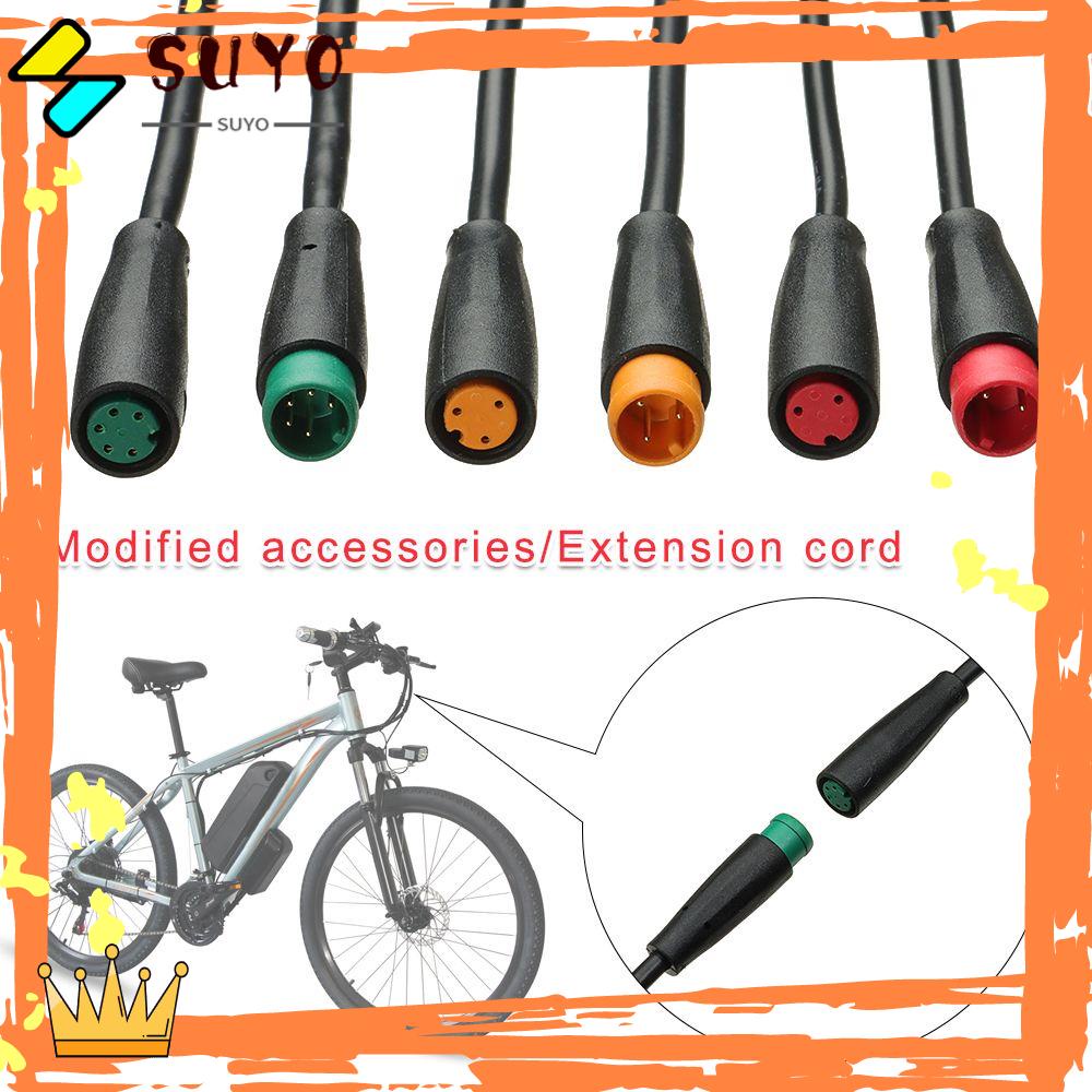 Suyo Base Connector Hitam Kabel Opsional Aksesoris Ebike Konektor Tahan Air