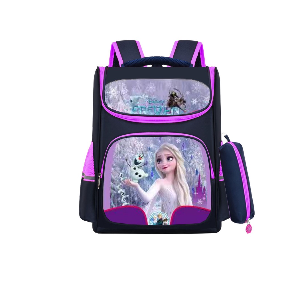 NEW TAS RANSEL ANAK SEKOLAH SD IMPORT FREE TEMPAT PENSIL 2IN1 3D 00510-00517