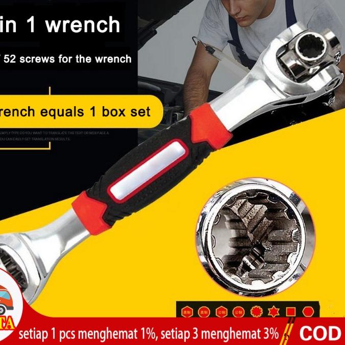 ✺ Tiger Wrench Kunci Pas 48 in 1 Universal Wrench Kunci Pas 48 in 1 Universal Wrench/Kunci Universal