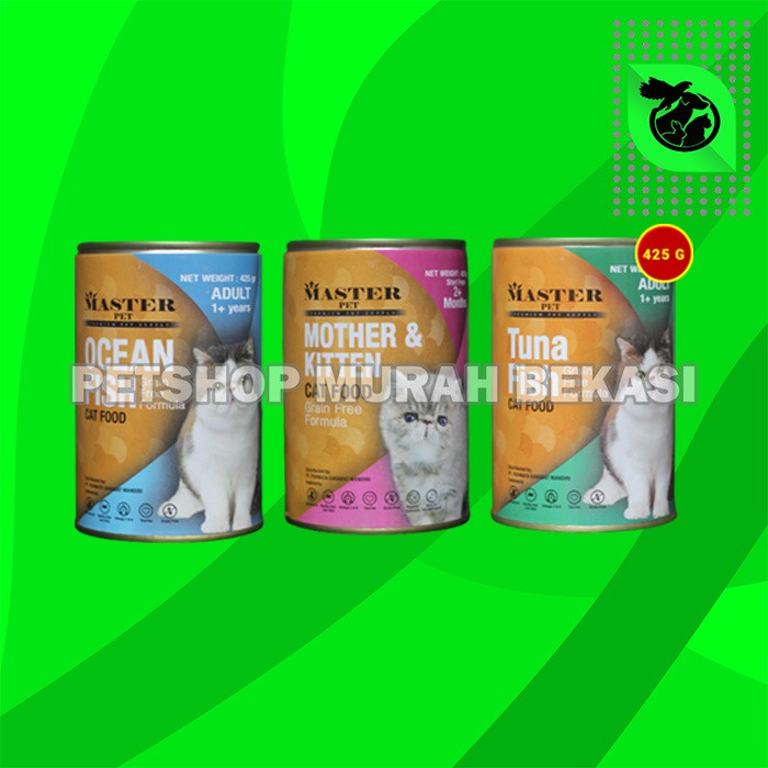 Makanan Kucing Kaleng Master Wet Cat Food Can