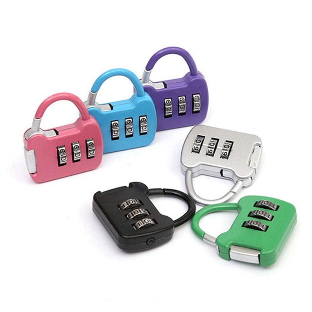 [Elegan] Lock Colorful 1Pcs Kabinet Tahan Lama Praktis Password Zipper Lock