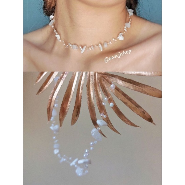 Kalung choker MINJI crystal bead | aksesoris korea cute simple