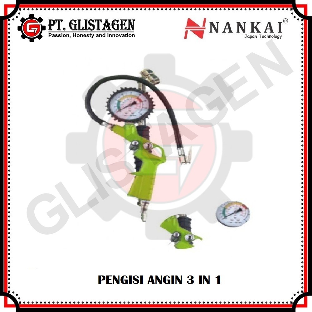 Tire Inflator Air Pressure Gun Ukuran Angin 3 in 1 Isi Angin NANKAI