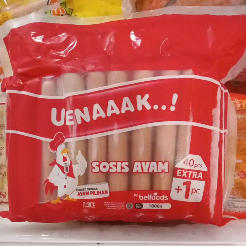 

Sosis ayam Uenak Belfoods isi 40+1