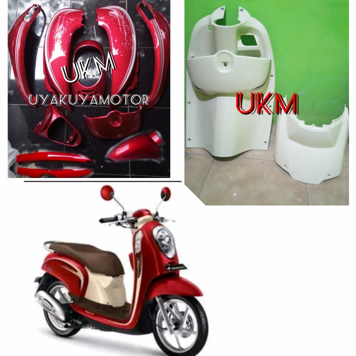full body scoopy fi merah maroon cream 2014