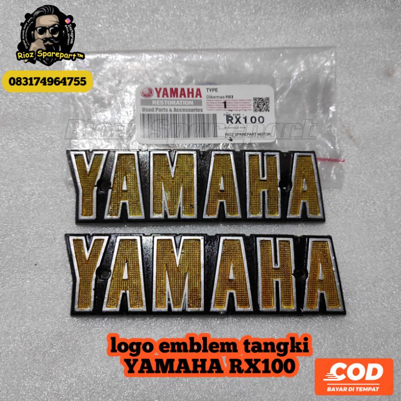 logo emblem tangki tengki yamaha rx100 rx 100