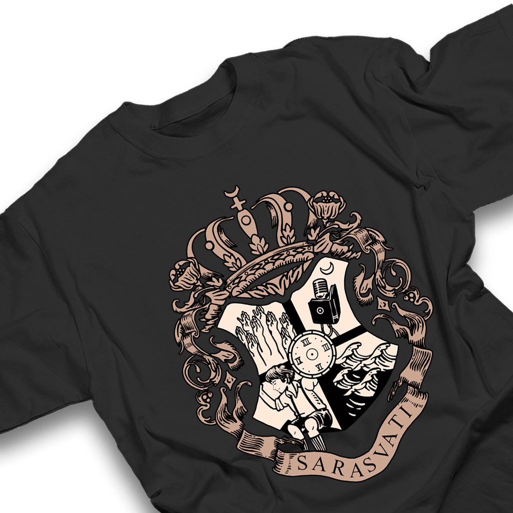 Kaos SARASVATI JURNALRISA Tshirt baju distro cotton combed 30s UNISEX pakaian FANS RISA SARASWATI YO