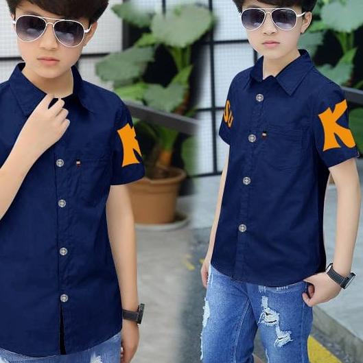 ☀ kemeja KEDSU anak laki laki/hem kids KEDSU/baju distro anak cowok keren 2022 bahan katun stretch(b