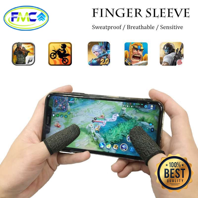 Sarung Jempol Game Anti Keringat PUBG CODM ML Jari Basah Sensitive Touch Gaming Isi 2 Pcs Import