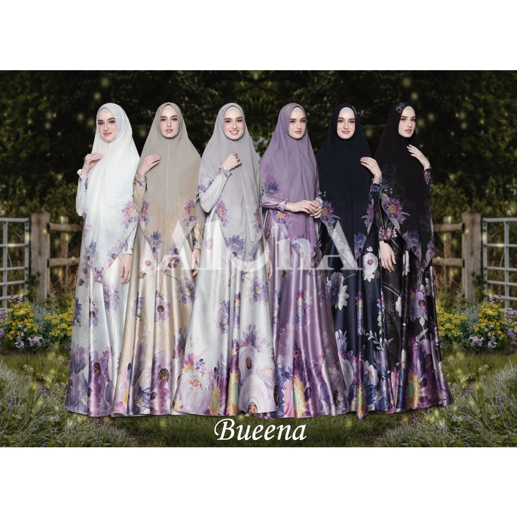 ORIGINAL Gamis Syari BUEENA IERAA Syar'i by Nha Miranda -  Syar'i mewah pesta Realpic ORI 100%