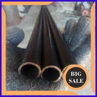 perkakas Pipa Besi Diameter 20mm Tebal 2mm Panjang 50cm Pipa Besi Hitam 1 per 2 inch 1F3B2