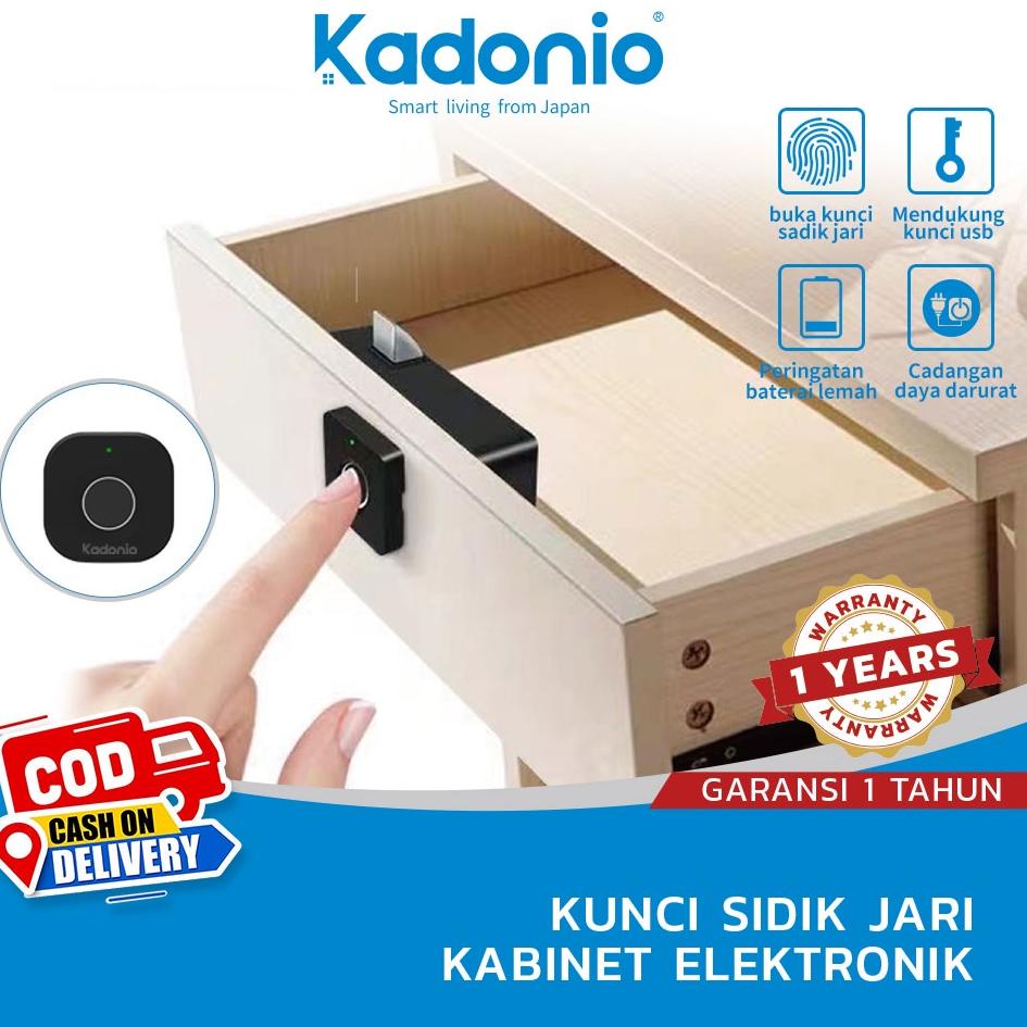 ️✔️✔️ Kadonio kunci kabinet elektronik Kunci Sidik Jari Elektrik laci lemari Kabinet Kantor kunci le