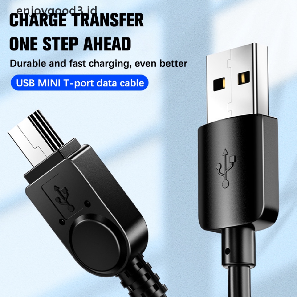 [Rready Stock] 1Pcs Kabel USB Mini USB To USB Fast Data Charger Cable Untuk MP3 MP4 Player Mobil DVR GPS Kamera Digital HDD Mini USB Extension Head Charging Wire V3 Kabel Data (ID