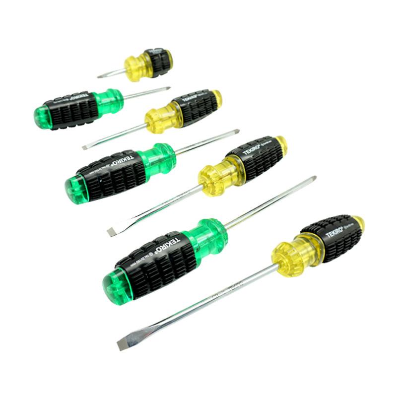 TEKIRO OBENG GAGANG KARET SET 7 PCS Tekiro CUSHION GRIP SCREWDRIVER 7 PCS SD-CG0934