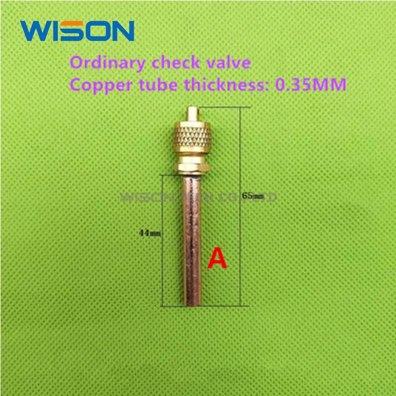 Check valve Kulkas Pendingin Ruangan fluoride nozzle Tambah Cairan nozzle Quick connector Chiller Jarum Tembaga