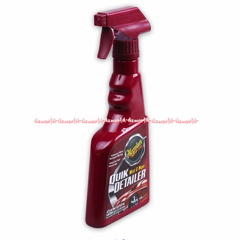 Meguiar's Quick Detailer 473ml Mist &amp; Wipe Cairan Pembersih Mobil Secara Cepat Mengangkat Noda Kotoran Poles Mobil Meguiars Kuik Detailers