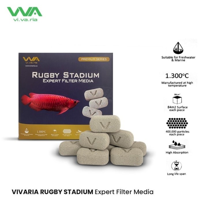 Vivaria Stadium Expert Filter Media Filter model Rugby Media Filter 1kg ORIPACK