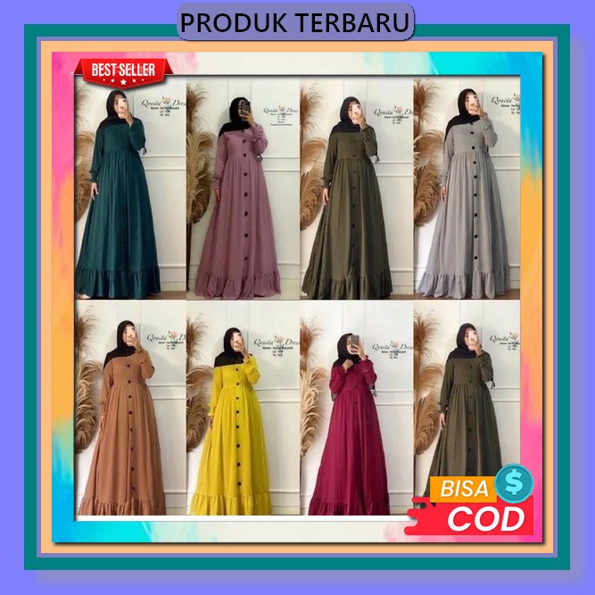 Gamis Tebaru,Gamis Crinkle Airflow,Gamis Aluna Gown By Nabtik,Gamis Viral ,Gamis Kekinian,Gamis Leba