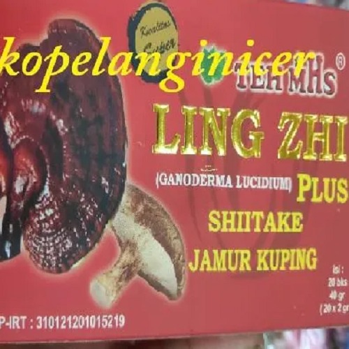 TEH MHS LING ZHI PLUS SHIITAKE JAMUR KUPING / TEH MHS