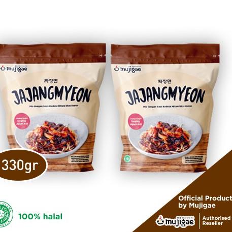 

♜ PAKET ISI 2 - Mujigae Jajangmyeon Mie Saus Kedelai Hitam khas Korea (330gr) /Jjajangmyeon ☀