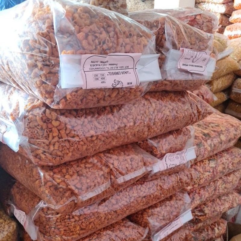 

PROMO !! Makaroni kiloan 1000 gr macaroni pipa kemasan murah 8 varian rasa