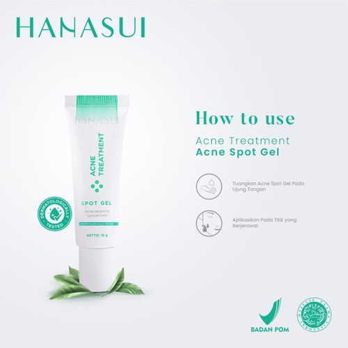 HANASUI ACNE TREATMENT SPOT GEL 15GR - SPOT GEL ACNE TREATMENT HANASUI