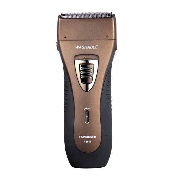 AKN88- Original FLYCO FS619 Premium Dual Blade Washable Travel Friendly Rechargeable Shaver Dry Razor