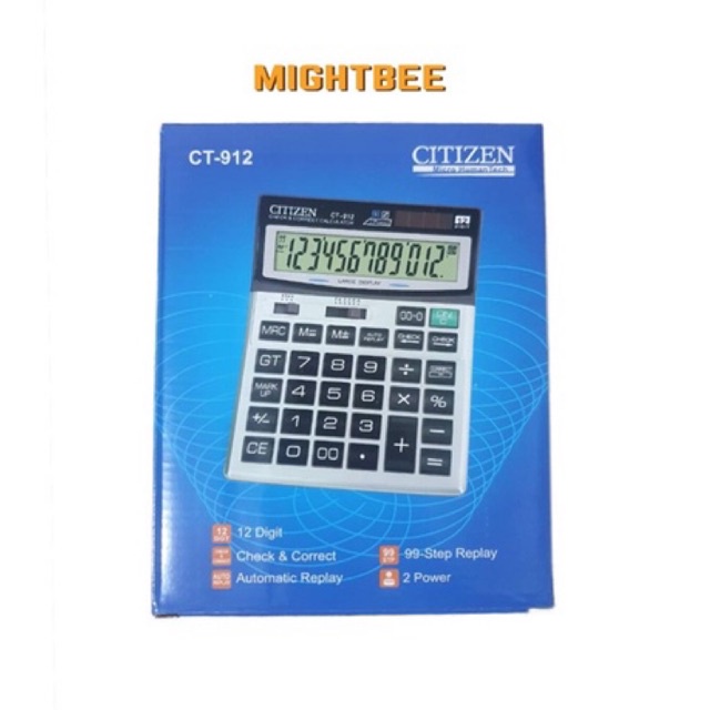 

Terlaris ✨ -Kalkulator Citizen CT 912 - Kalkulator Besar - Kalkulator 12 Digit- 2.2.23