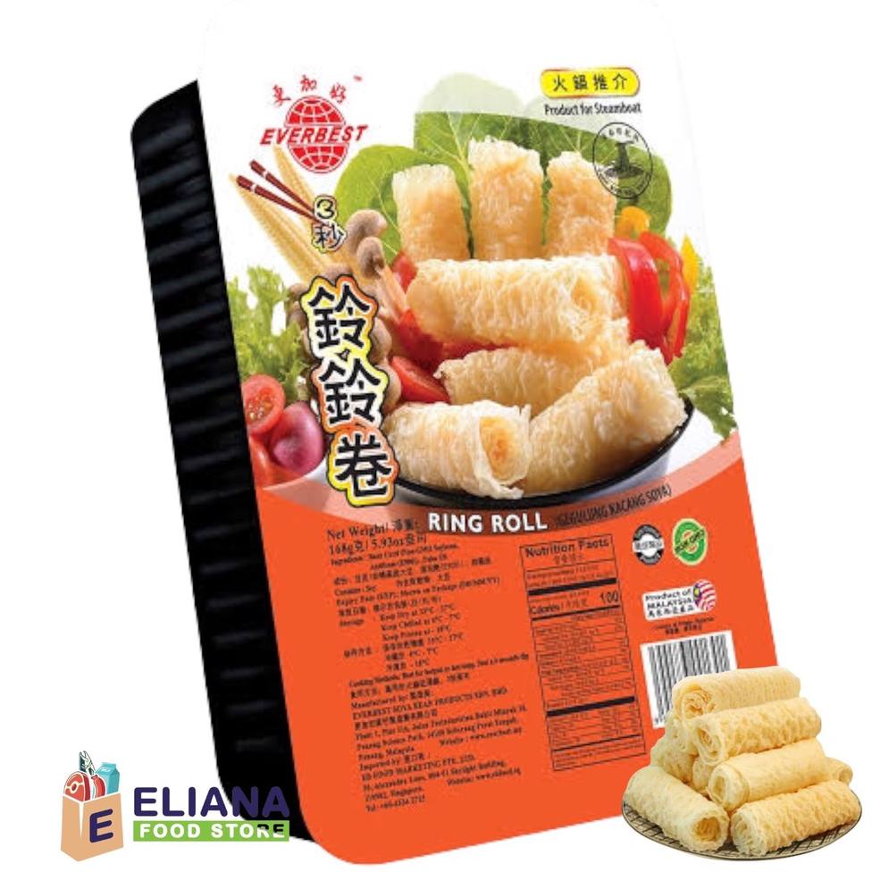 

[KODE W950] EVERBEST RING ROLL BEANCURD KULIT PANGSIT REBUS 168 GR HALAL / KULIT PANGSIT STEAMBOAT