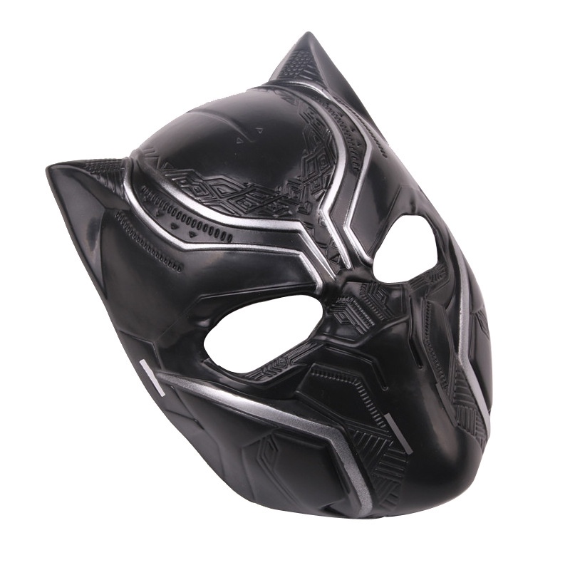 Mainan Figure Topeng The Avengers Black Panther Superhero Topeng LED Cosplay Halloween Realistis Properti Pesta Untuk Anak Dewasa