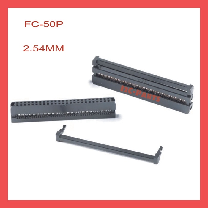 FC-50P Socket FC3-50P Soket ISP 50 Pin Konektor IDC 2x25 50P Female