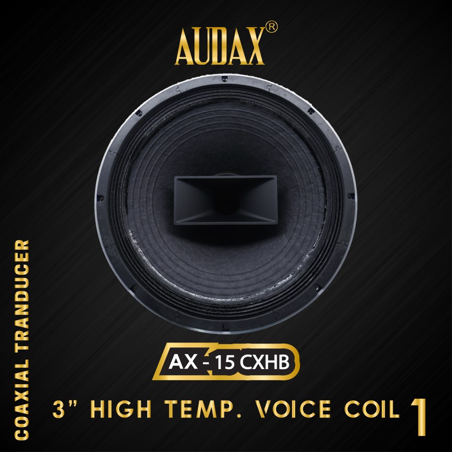 Audax - Speaker Pasif 15" AX-15 CXHB 3" Voice Coil Coaxial Transducer