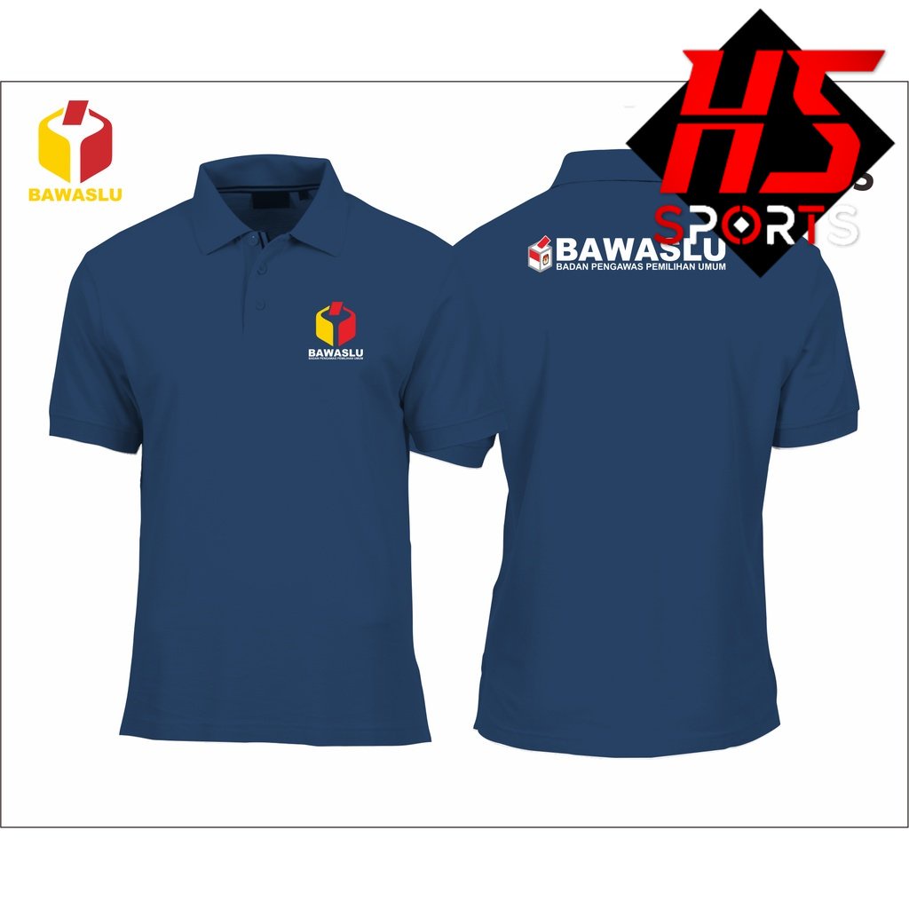 POLO BAWASLU - BAJU KERAH BAWASLU 1 LOGO - POLO BAWASLU 1 LOGO