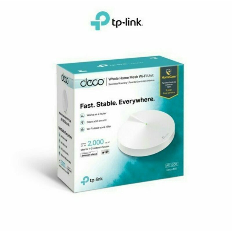 TPLink DECO-M5-1 Router Wireless WiFi Mesh AC1200 Whole-Home System Deco M5 1Pack M3