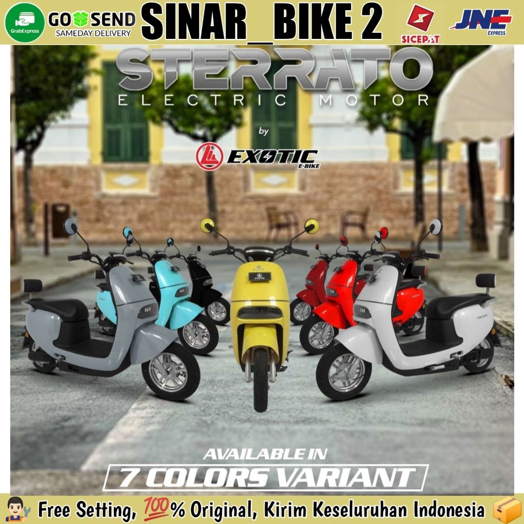 Sepeda Motor Listrik Exotic STERRATO 800 Watt Electric E-Bike